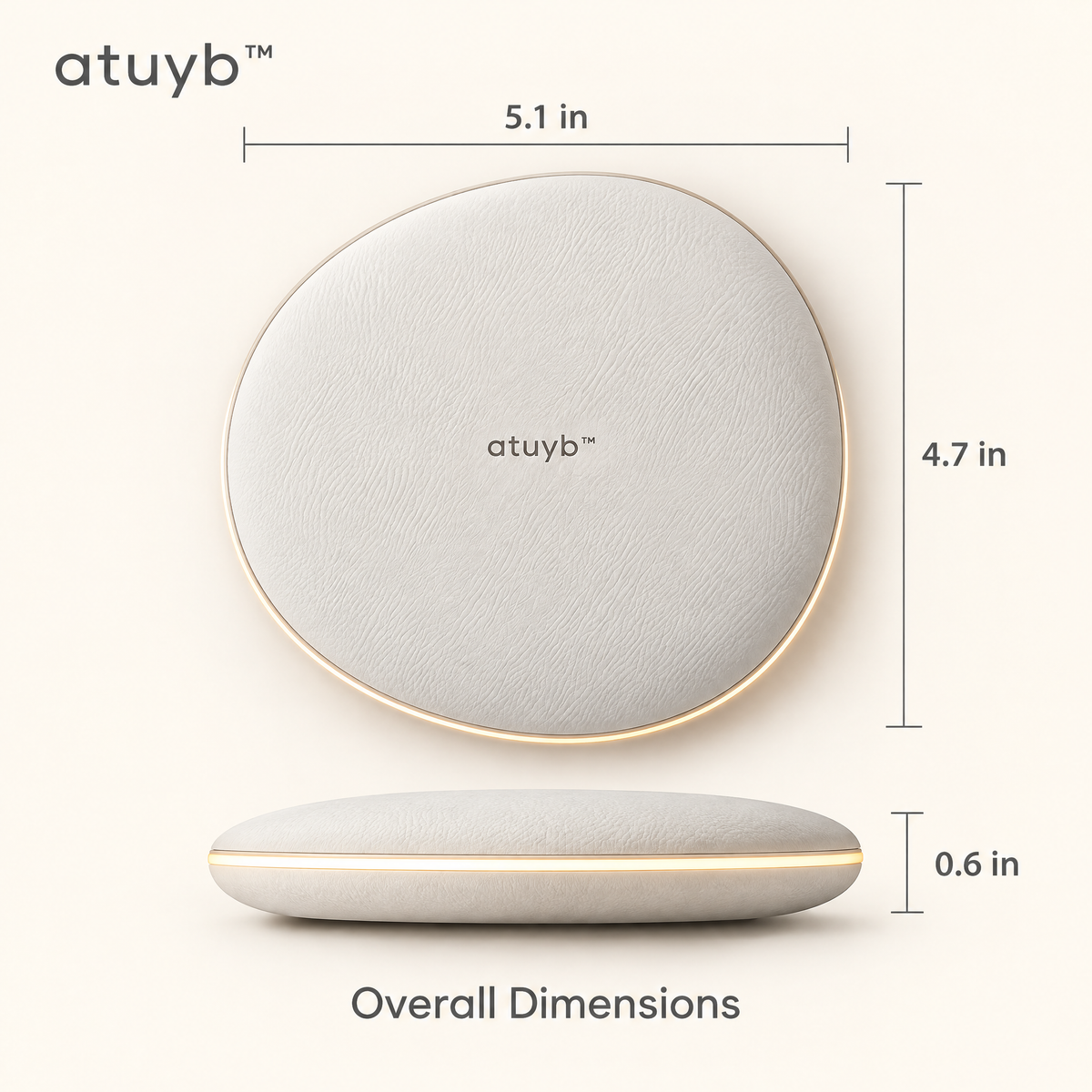 atuyb™ Signal Wireless Charging Dock dimensions image