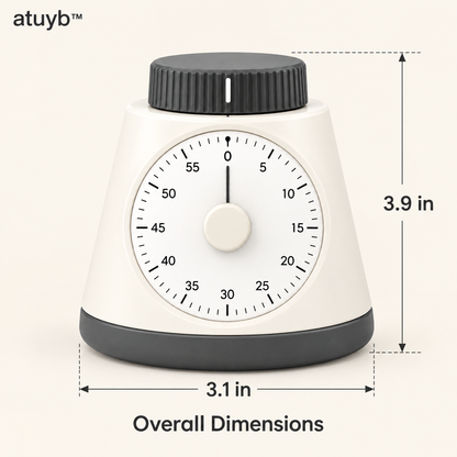 atuyb™ Quiet Focus Timer dimensions image