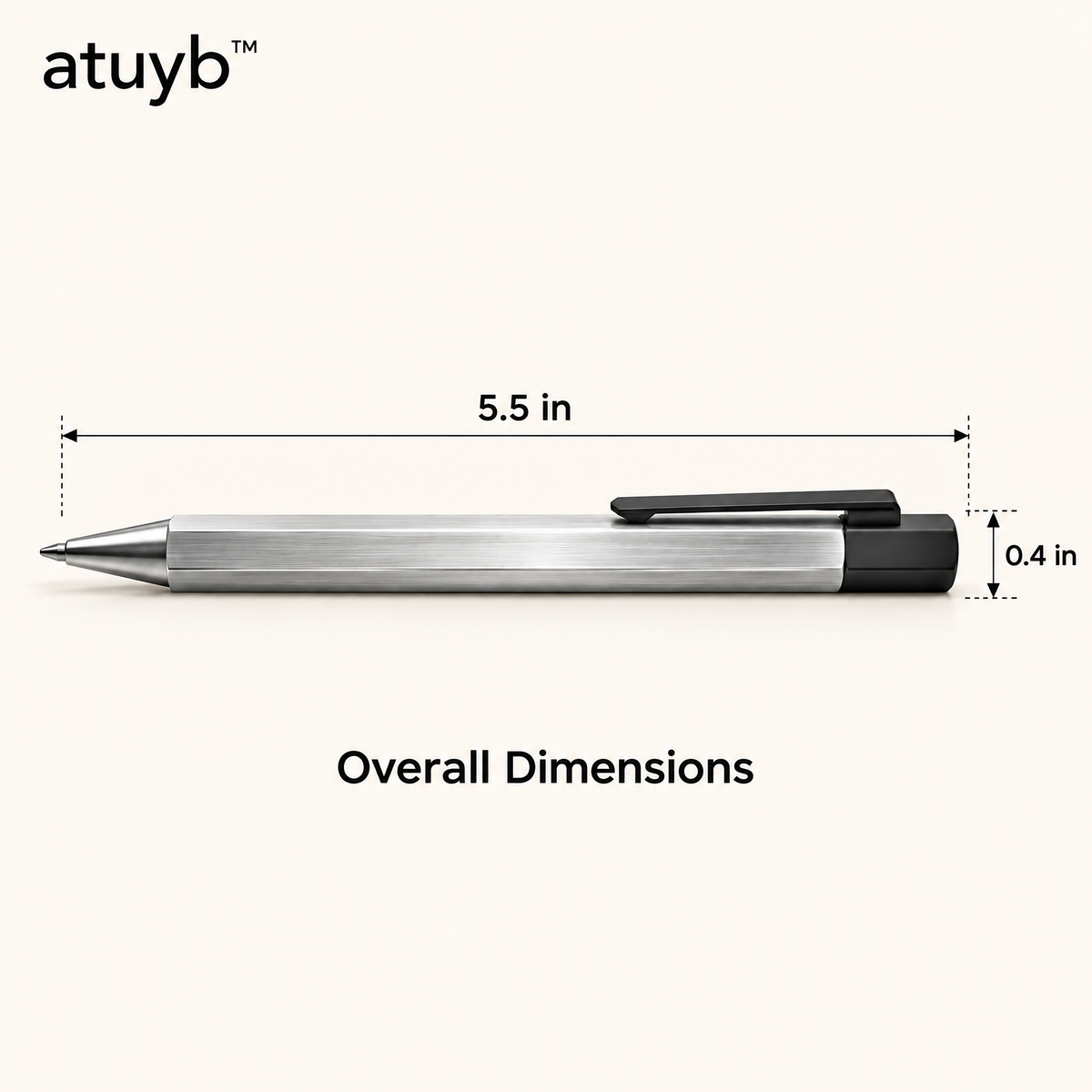 atuyb™ Axis Precision Pen dimensions image