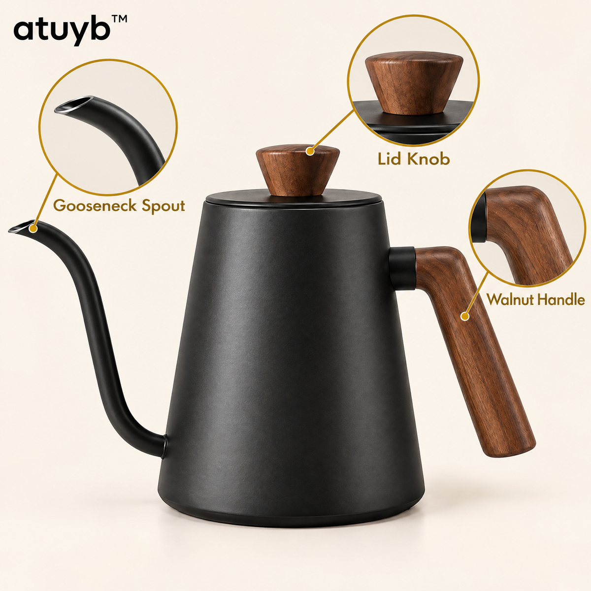 atuyb™ Arc Pour-Over Kettle detail image