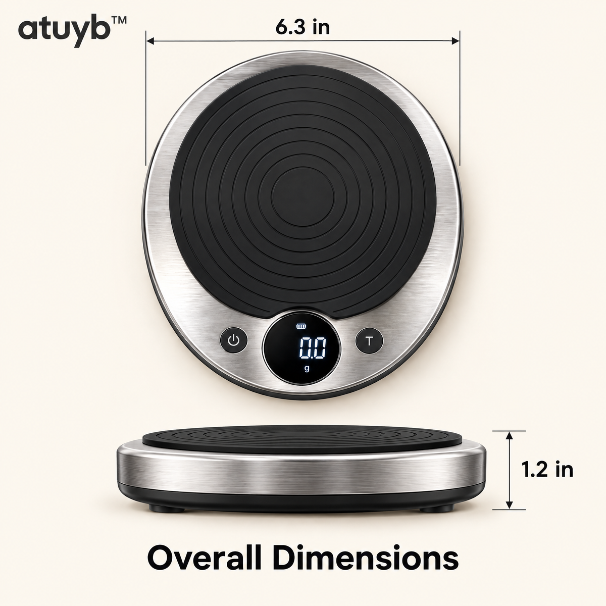 atuyb™ Orbit Coffee Scale dimensions image