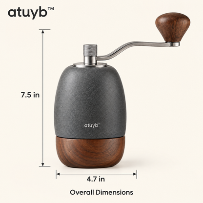 atuyb™ Monolith Coffee Grinder dimensions image